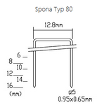 Spona Typ 80/04 - 10 000ks